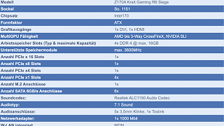 MSI Z170A Krait Gaming R6 SIEGE