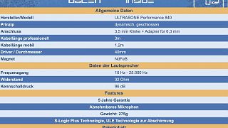 Ultrasone Performance 840