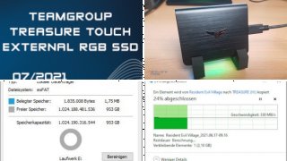 Teamgroup T-Force Treasure Touch RGB SSD im Test