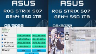 ROG Strix SQ7 Gen4 SSD 1TB im Test