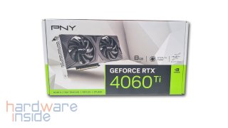 Verpackung der PNY GeForce RTX 4060 Ti 8GB VERTO Dual Fan 