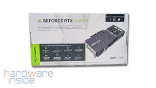 Verpackung der PNY GeForce RTX 4060 Ti 8GB VERTO Dual Fan