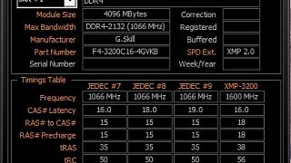 CPU Z X299 AORUS Gaming 7