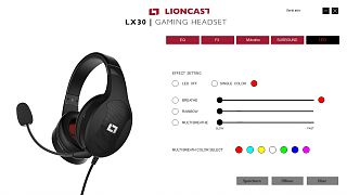 Lioncast - LX30 Headset - Software 1