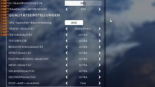 Battlefield™ 1 Einstellungen