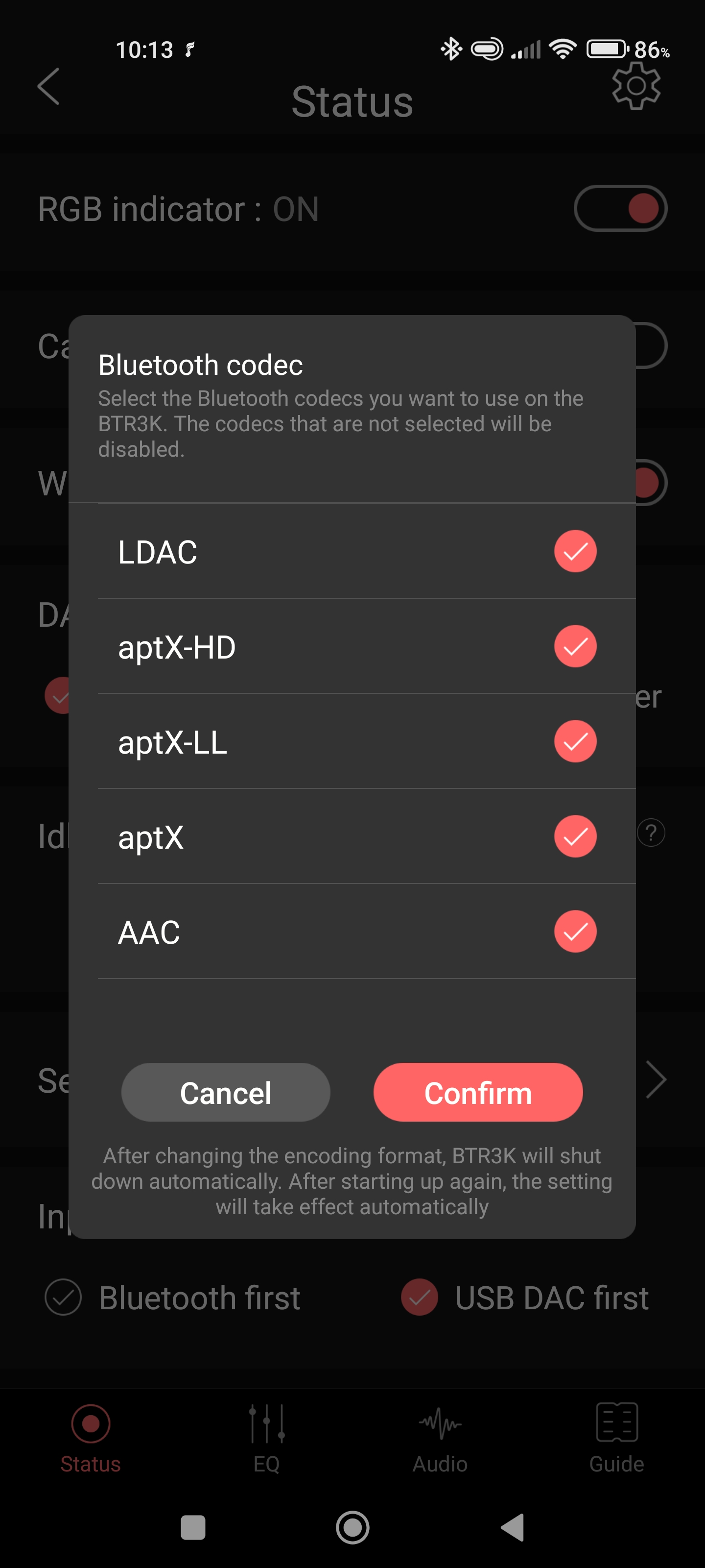 3 FiiO BTR3K - Software Status - BT Mode.jpg