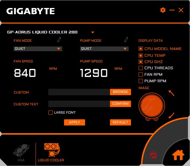 GIGABYTE AORUS Waterforce 360 Komplett-Wasserkühlung, ARGB - schwarz - 360  mm