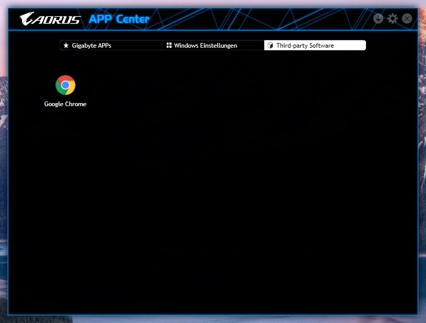 App Center X299 AORUS Gaming 7