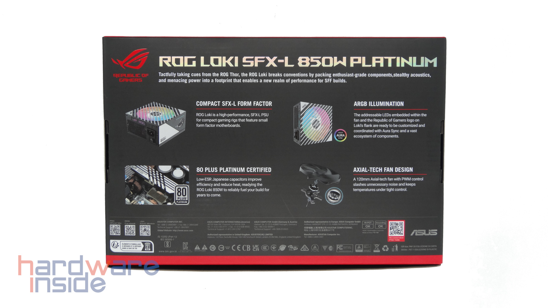 ASUS ROG LOKI 850W Verpackung