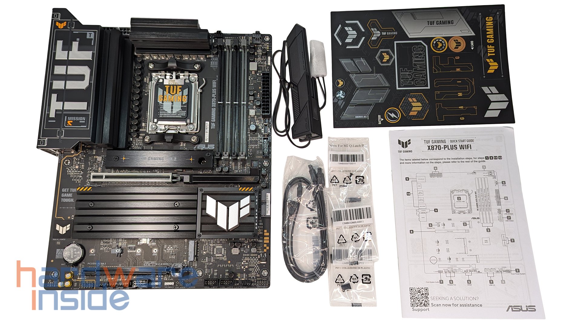 Lieferumfang des ASUS TUF GAMING X870-PLUS WIFI