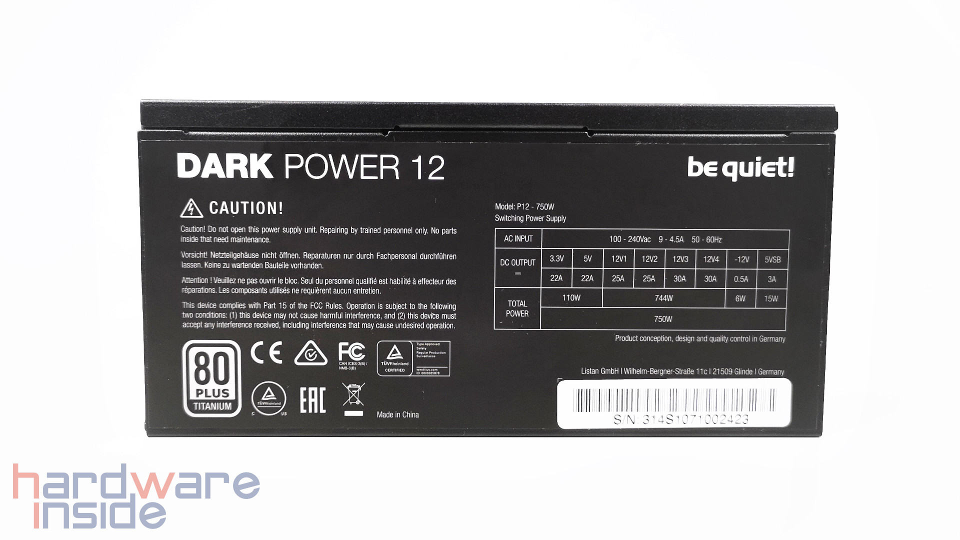 be quiet! Dark Power 12_8