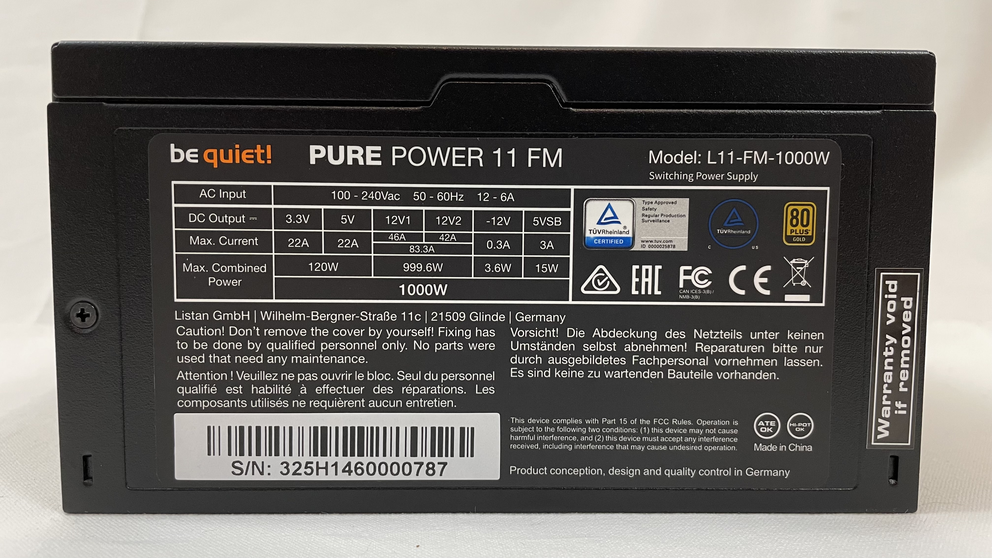 be quiet! PURE POWER 11 FM 1000W_12