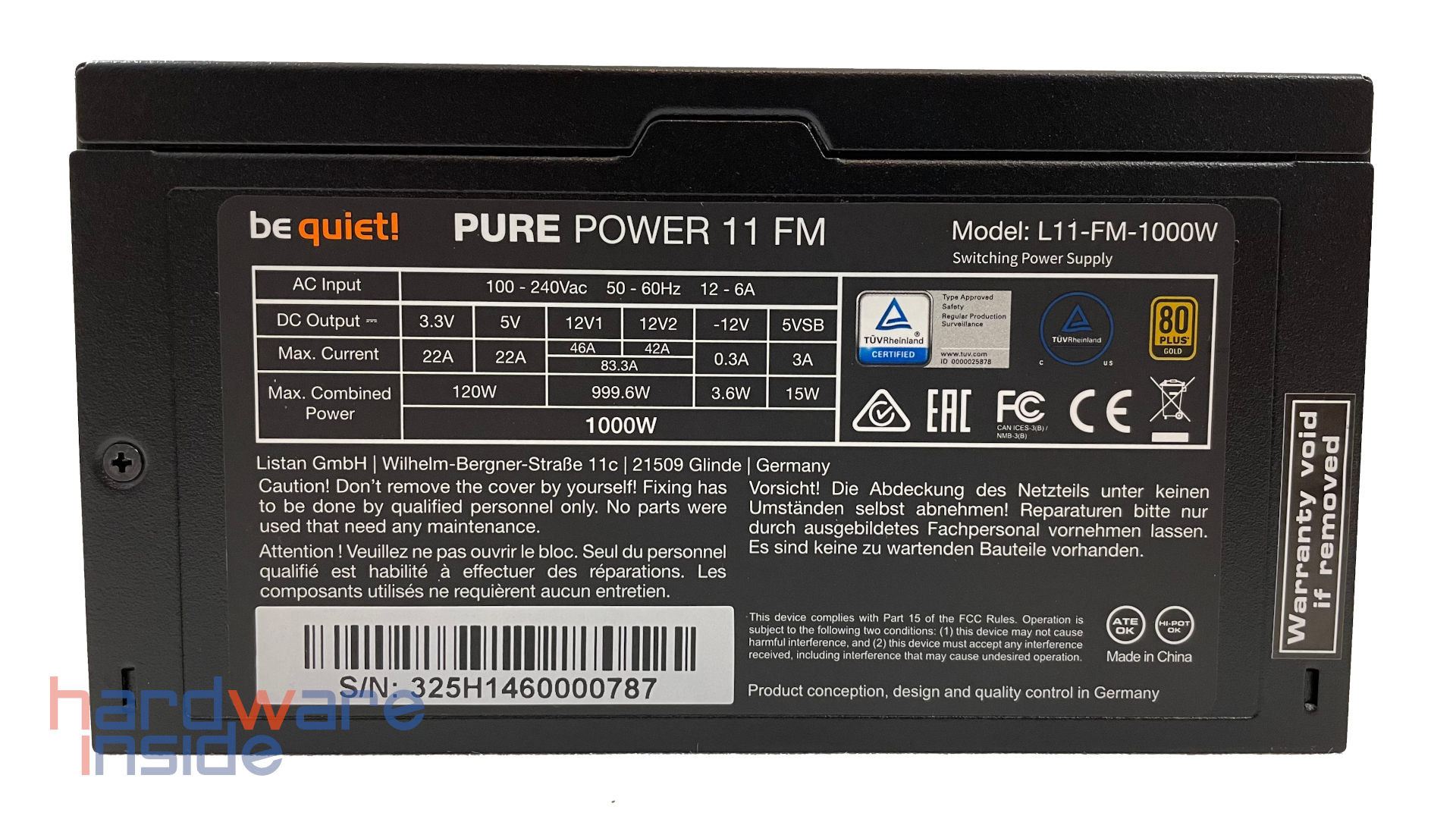 be quiet! PURE POWER 11 FM 1000W_21