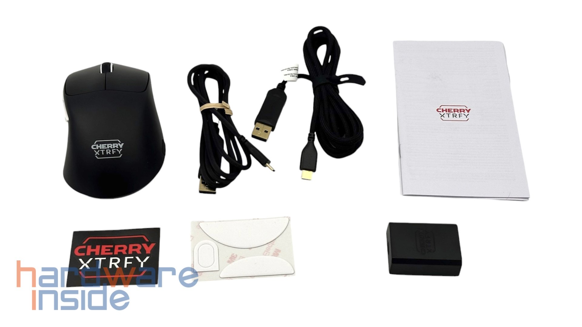 Lieferumfang der CHERRY XTRFY M64 Pro Wireless