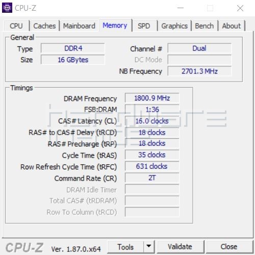 CORSAIR DOMINATOR PLATINUM RGB Dual Channel CPU-Z