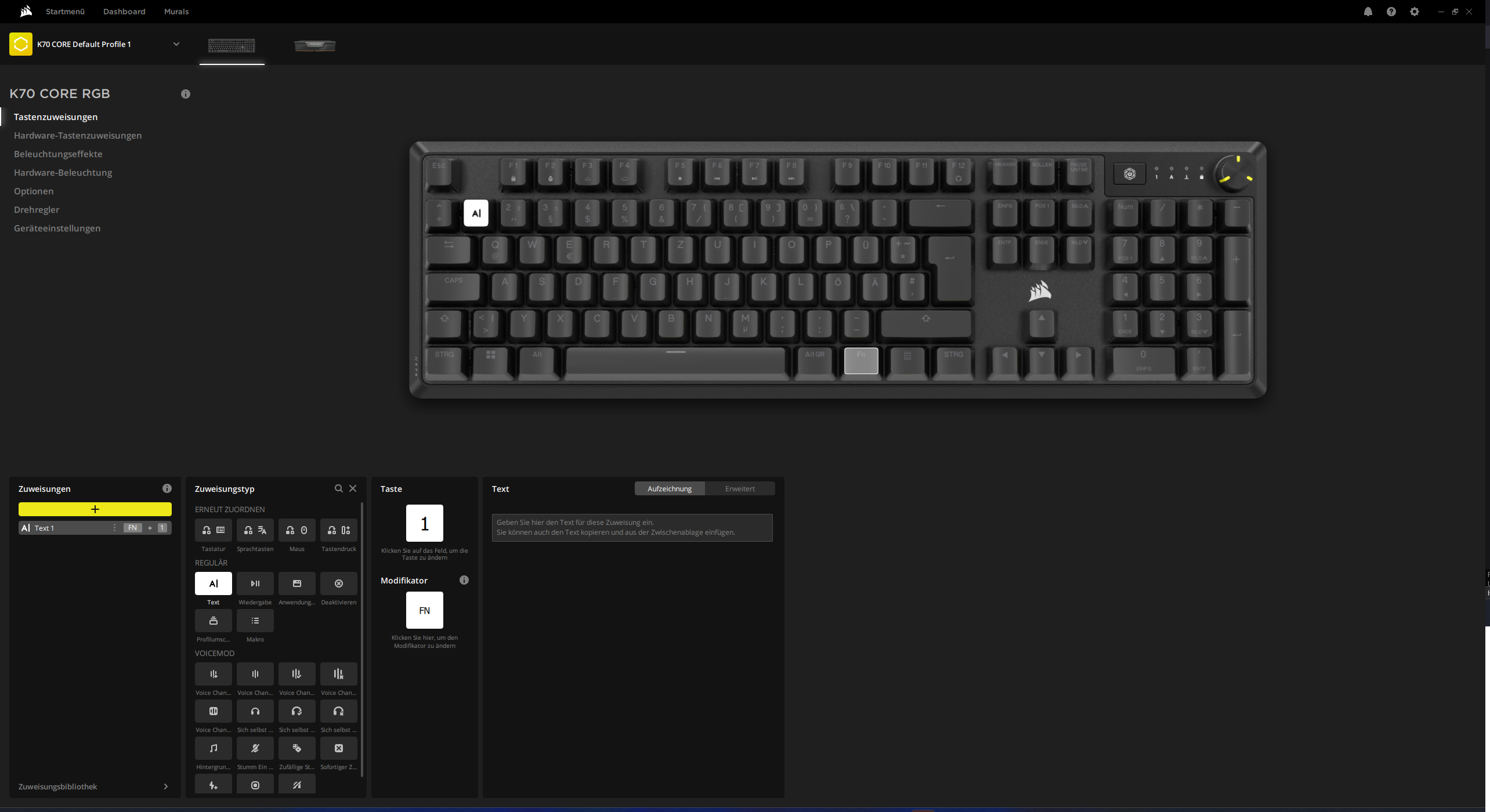 Corsair K70 CORE Software Tastenzuweisung.png