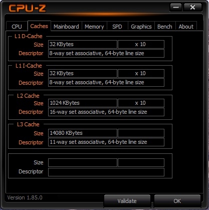 CPU Z X299 AORUS Gaming 7