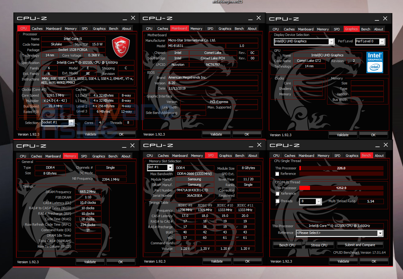 CPUz und benchmark.PNG