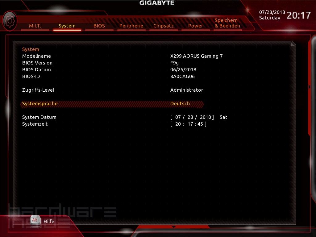 GIGABYTE X299 AORUS Gaming 7