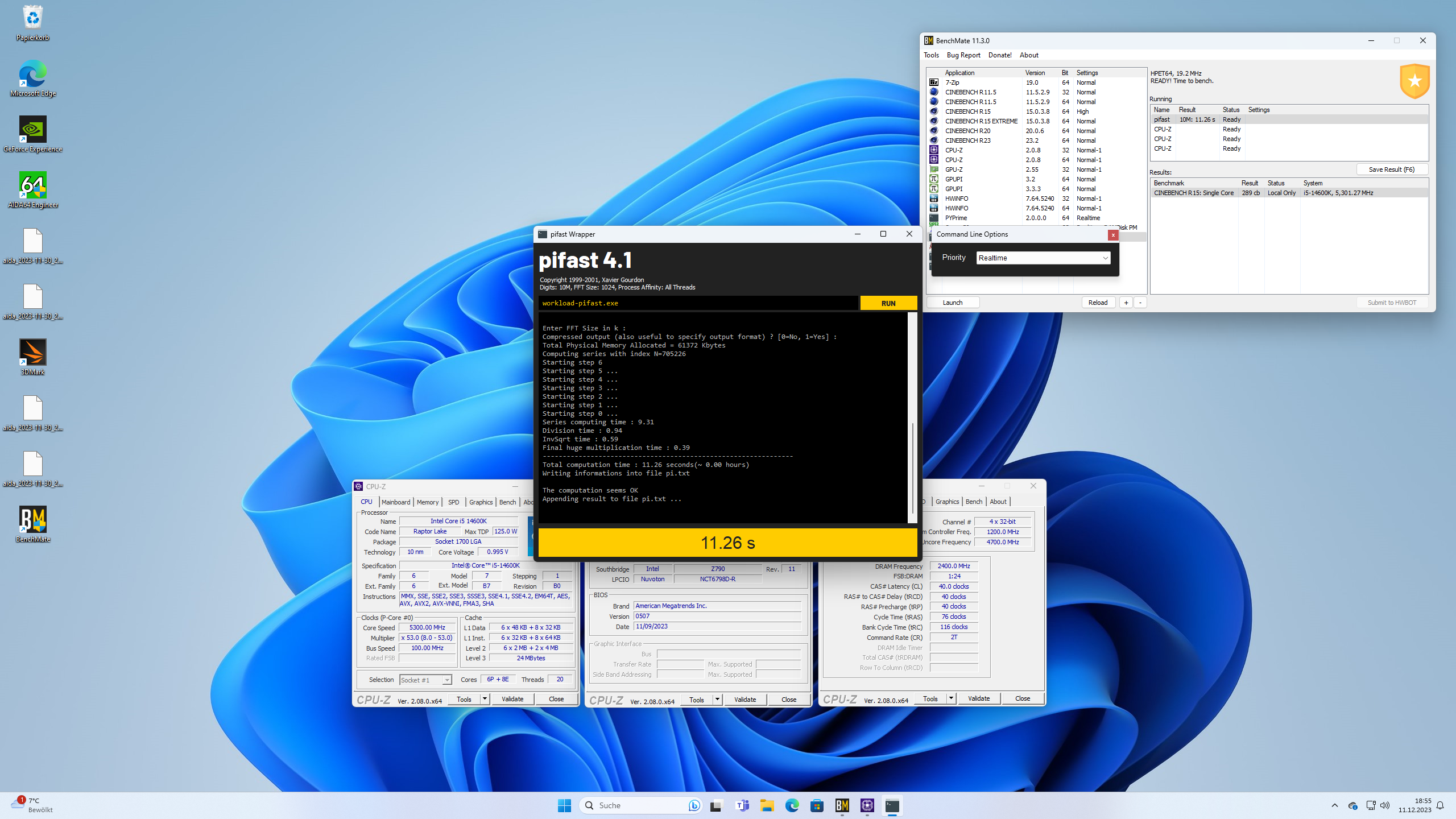 i5-14600K - Benchmark: Pifast