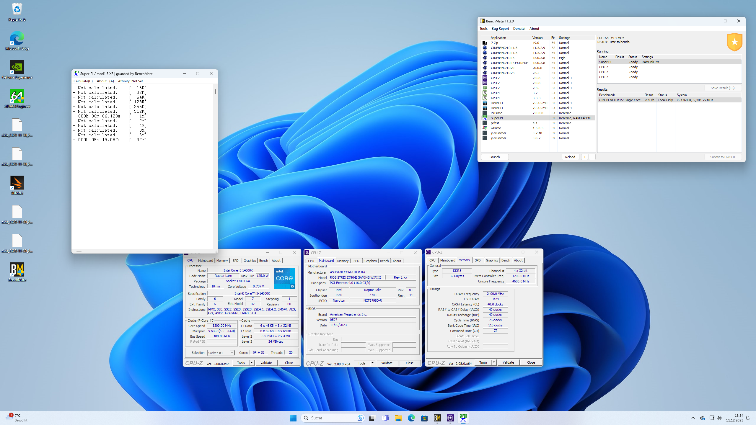 i5-14600K - Benchmark: SuperPi