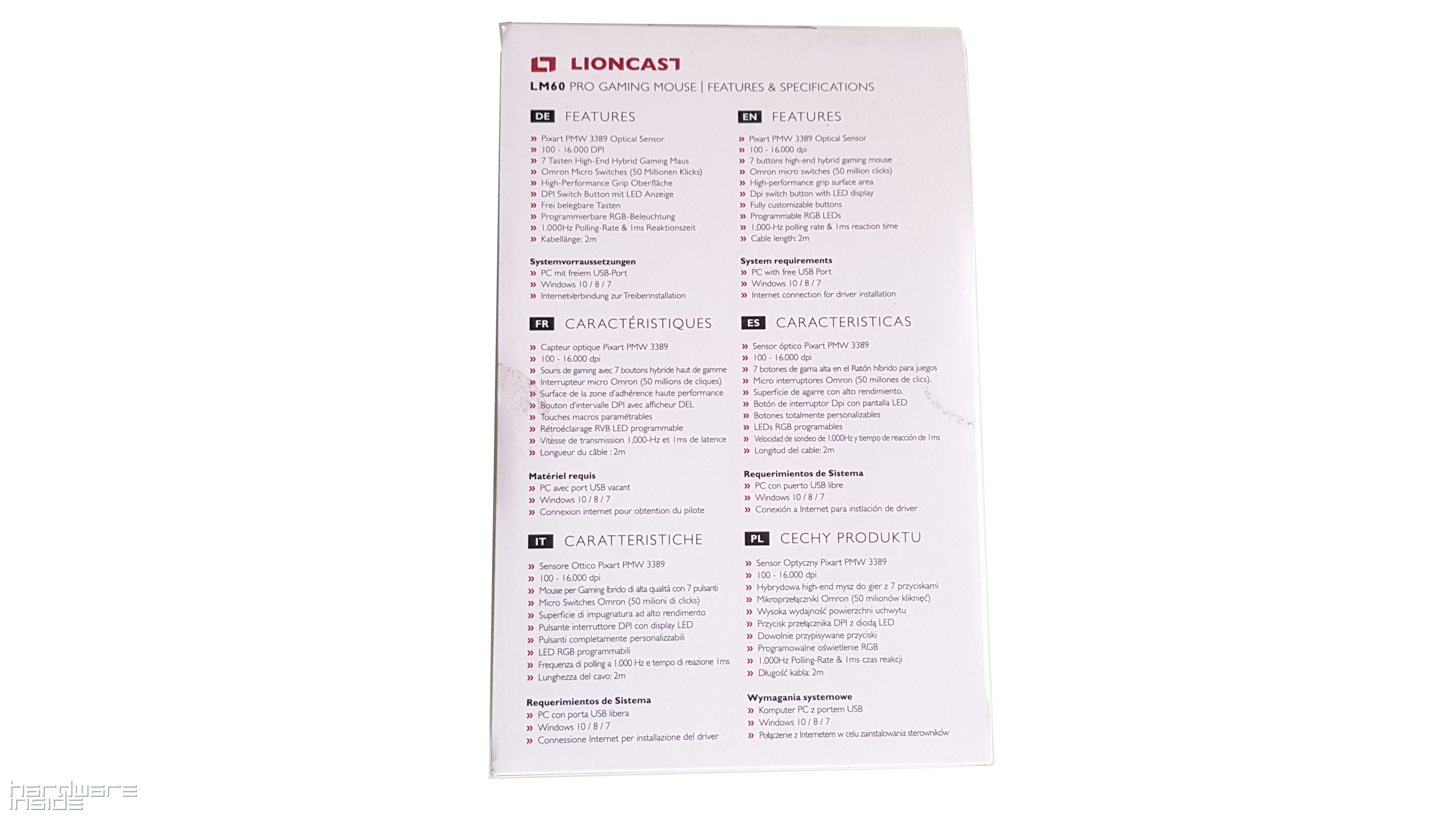 Lioncast LM60 Pro Gaming Maus - 2