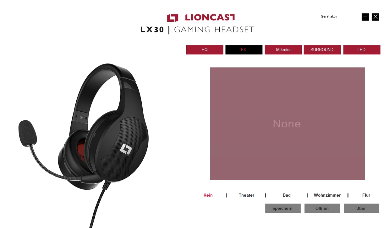 Lioncast - LX30 Headset - Software 4