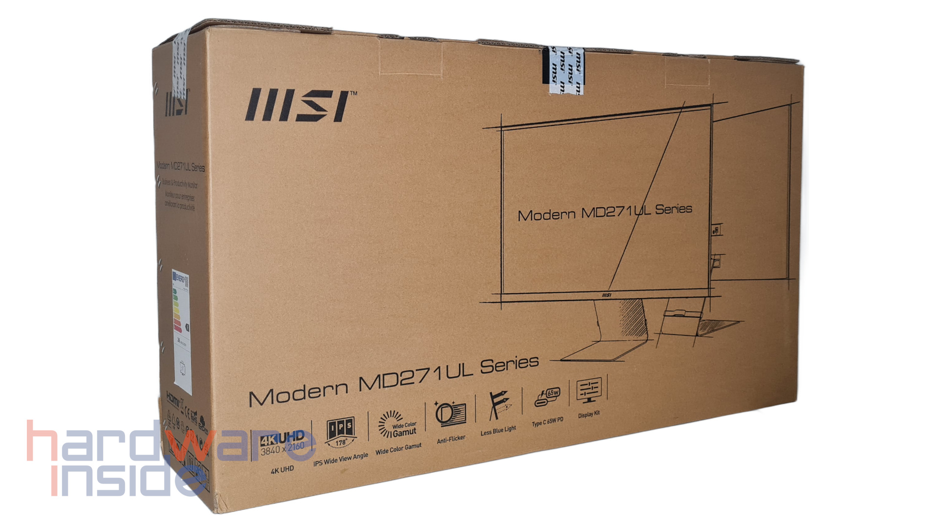 Verpackung des MSI Modern MD271UL