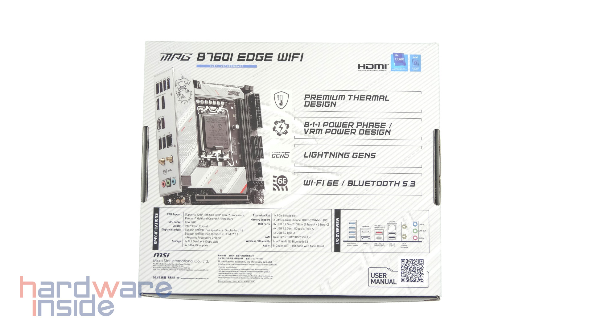 MSI MPG B760I EDGE WIFI - Verpackung