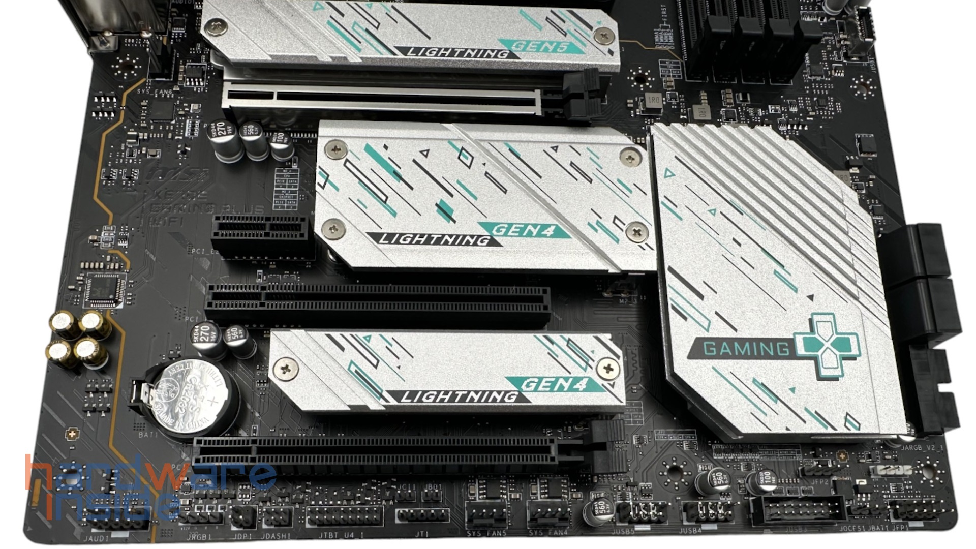 PCIe und M.2 Anschlüsse des MSI X670E Gaming Plus Wifi