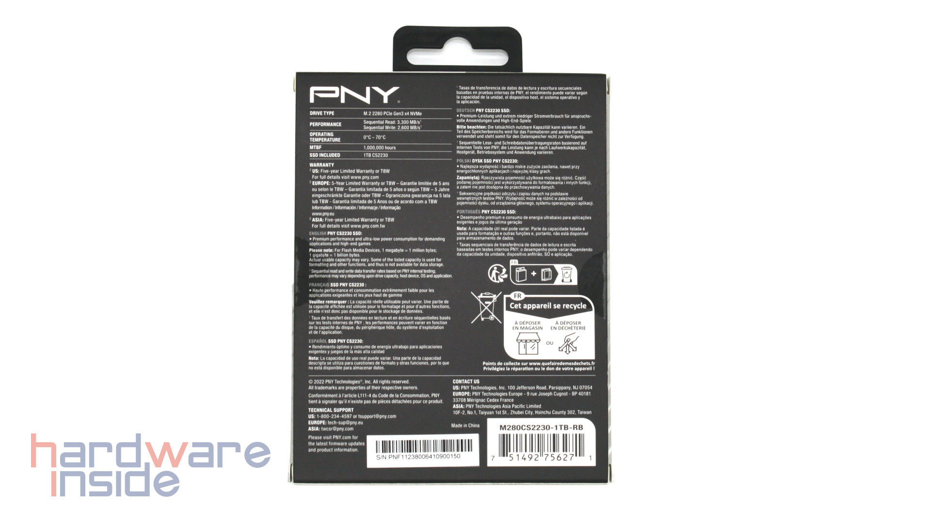 PNY CS2230 Verpackung