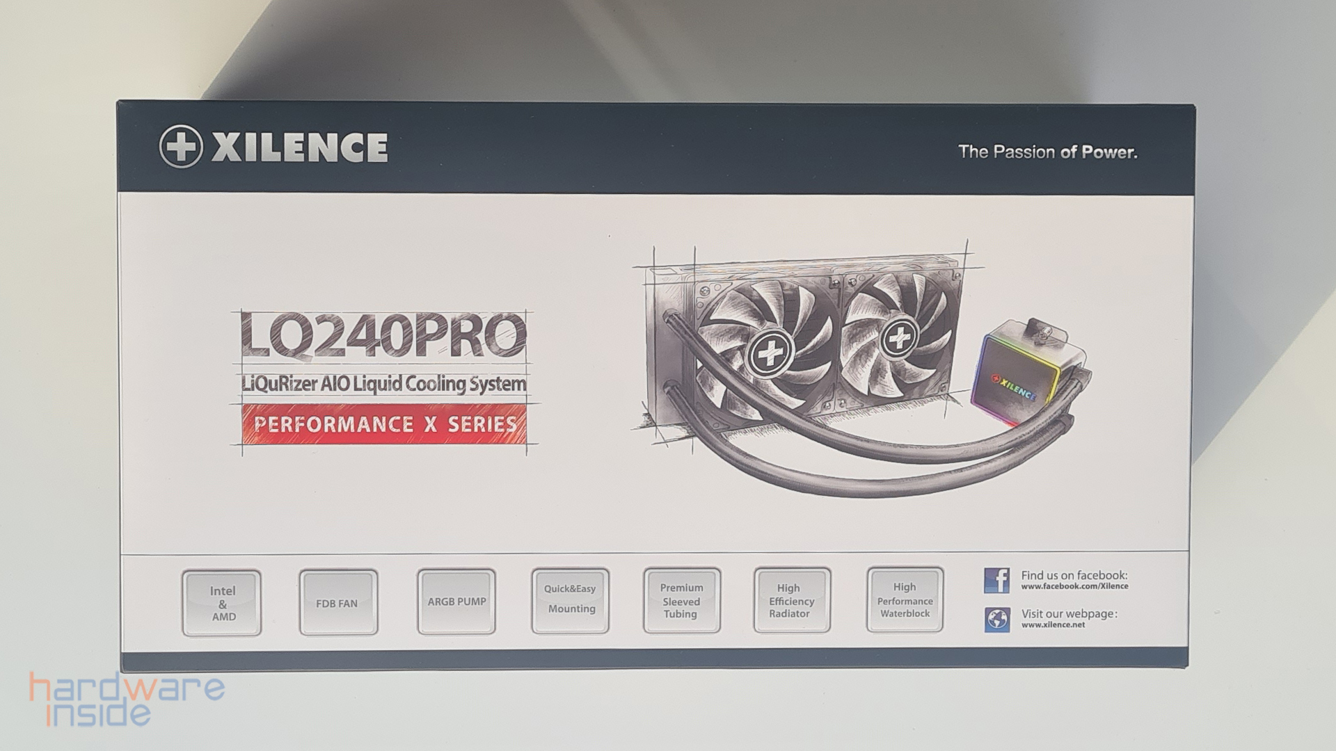 XILENCE LQ240PRO AMD und Intel AiO 240mm Wasserkühlung, PWM, FDB, 300W TDP  Wasserkühlung, schwarz